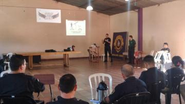 Oficial Instructor de la Academia Nacional de Policía, dictó un Taller de Capacitación sobre, procedimiento policial en la Dirección de Policía Caaguazú.